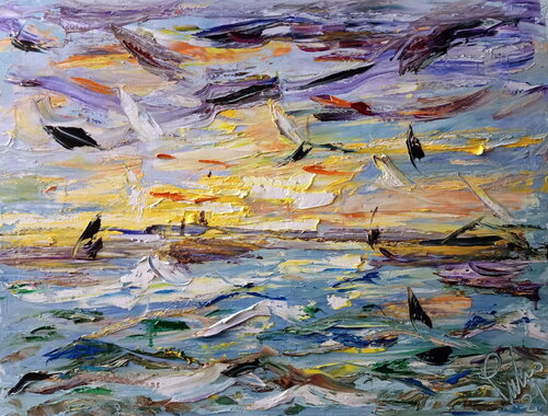 Presenze di mare van Antonino Puliafico, Schilderij te koop op Singulart