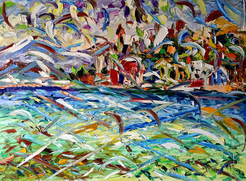 Specchio d'acqua van Antonino Puliafico, Schilderij te koop op Singulart