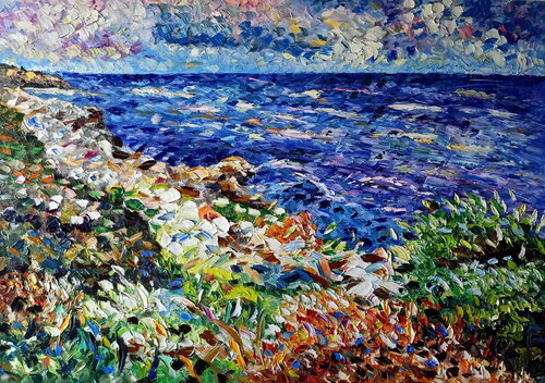 Capri al mare van Antonino Puliafico, Schilderij te koop op Singulart