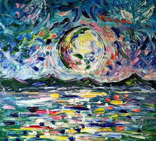 Pallida e lunare di Antonino Puliafico, Pittura in vendita su Singulart