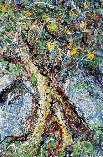 Ulivo Secolre Dripping van Antonino Puliafico, Schilderij te koop op Singulart