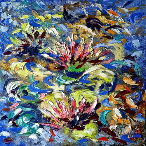 Le ninfee van Antonino Puliafico, Schilderij te koop op Singulart