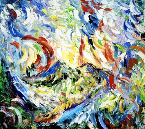 alba di monti van Antonino Puliafico, Schilderij te koop op Singulart