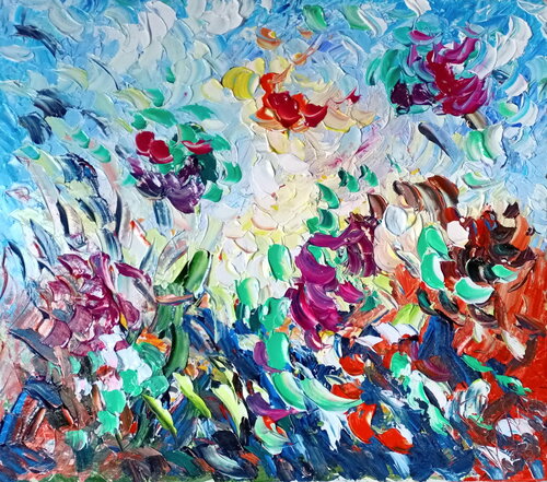 Fiori nel campo von Antonino Puliafico, Malerei kaufen auf Singulart