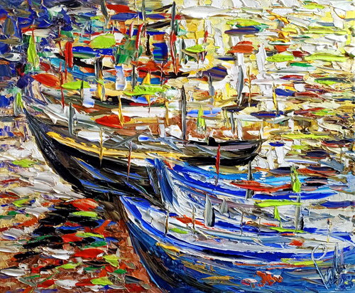 Pesca di Luce by Antonino Puliafico, 회화 for Sale on Singulart
