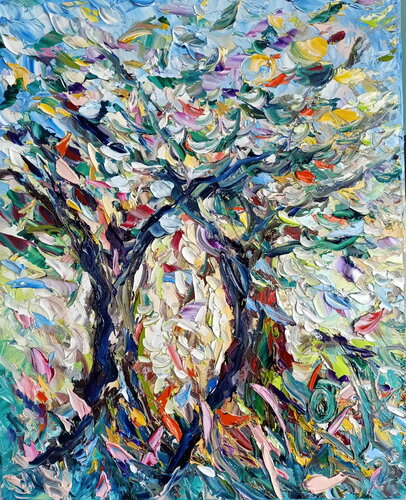 La coppia di ulivi van Antonino Puliafico, Schilderij te koop op Singulart