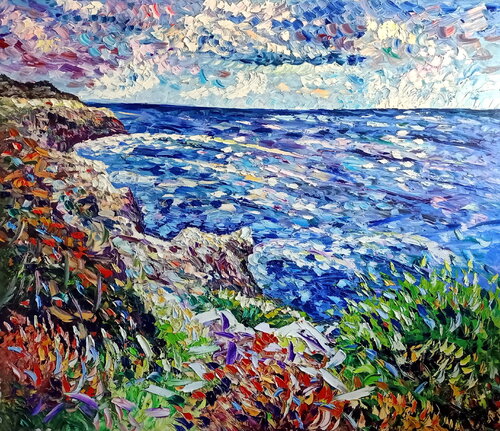 Capri e scogli van Antonino Puliafico, Schilderij te koop op Singulart