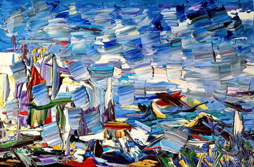 Azzurri van Antonino Puliafico, Schilderij te koop op Singulart