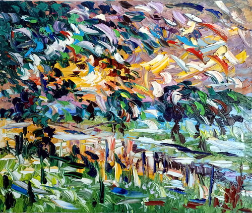 Sentimenti al tramonto van Antonino Puliafico, Schilderij te koop op Singulart