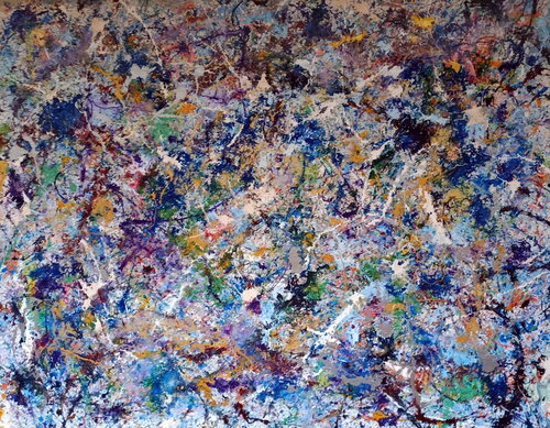 Lo spazio cosmico si stà espandendo par Antonino Puliafico, Peinture en vente sur Singulart