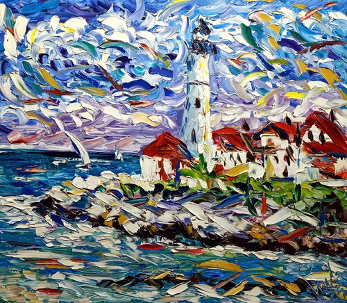 La Calma del Borgo di Antonino Puliafico, Pittura in vendita su Singulart