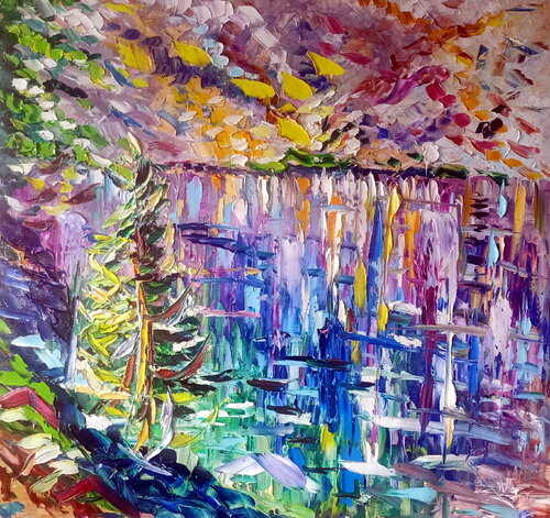 Dimensioini Lacustri van Antonino Puliafico, Schilderij te koop op Singulart