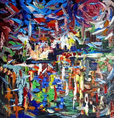 le ultime luci van Antonino Puliafico, Schilderij te koop op Singulart