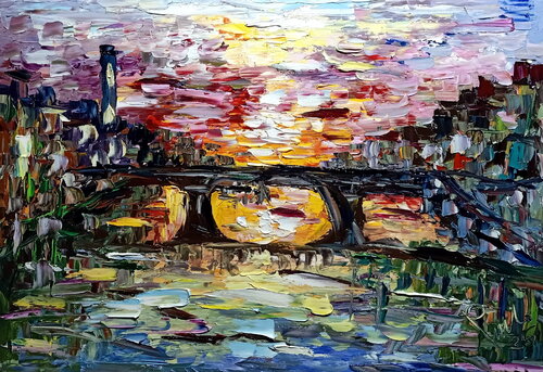 Passaggio al Tramonto van Antonino Puliafico, Schilderij te koop op Singulart