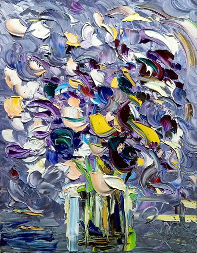Senso Lilla by Antonino Puliafico, Painting for Sale on Singulart