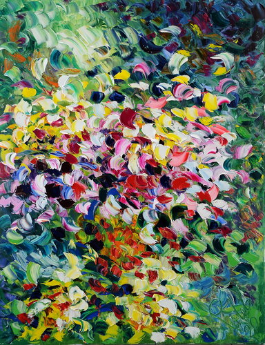 Esplosione di fiori di Antonino Puliafico, Pittura in vendita su Singulart