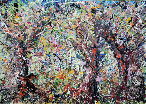 Tre ulivi van Antonino Puliafico, Schilderij te koop op Singulart