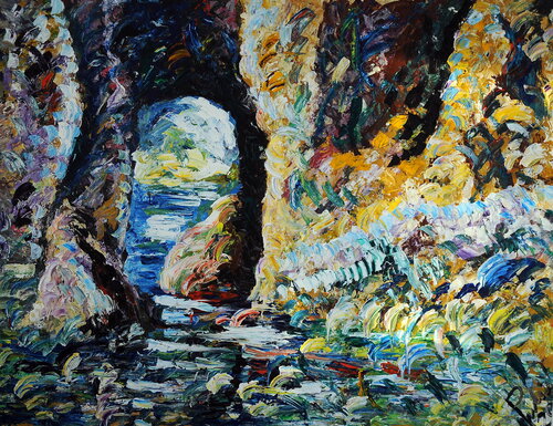 La grotta di Antonino Puliafico, Pittura in vendita su Singulart