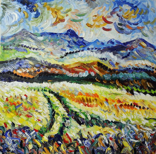 il grano nel colore van Antonino Puliafico, Schilderij te koop op Singulart