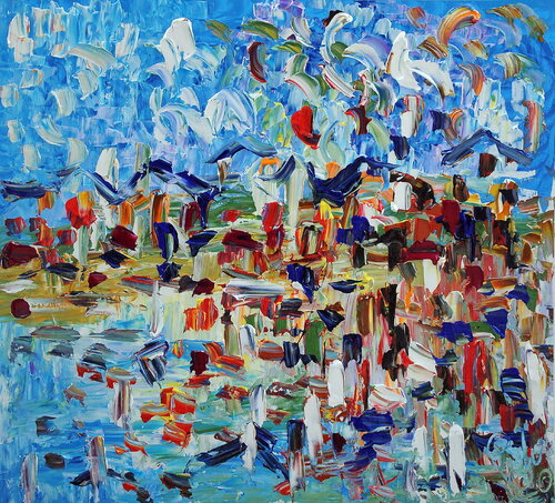 Riflessi di mare van Antonino Puliafico, Schilderij te koop op Singulart