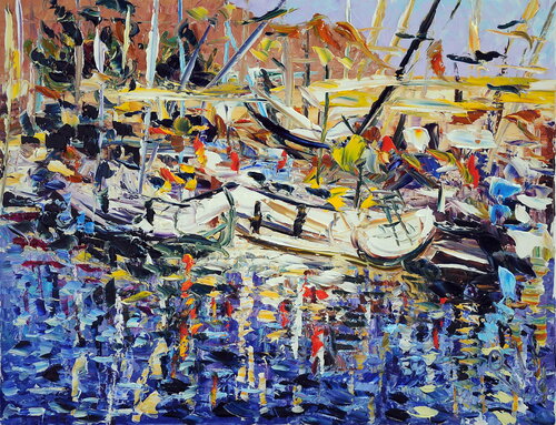 Vento e barche di Antonino Puliafico, Pittura in vendita su Singulart