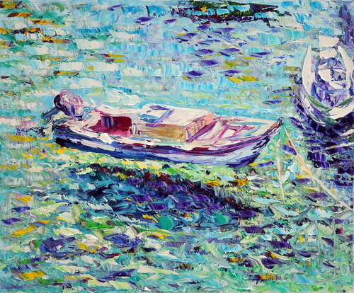 ormeggio trasparente di Antonino Puliafico, Pittura in vendita su Singulart