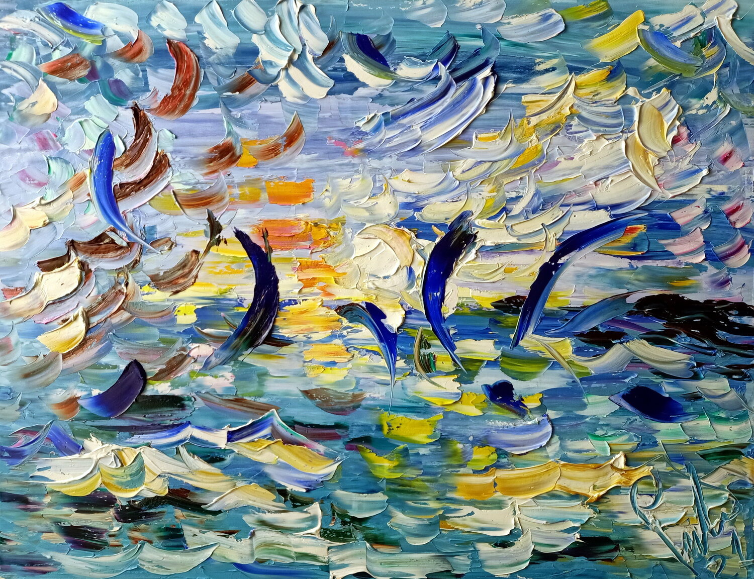 Mare con vento Antonino Puliafico