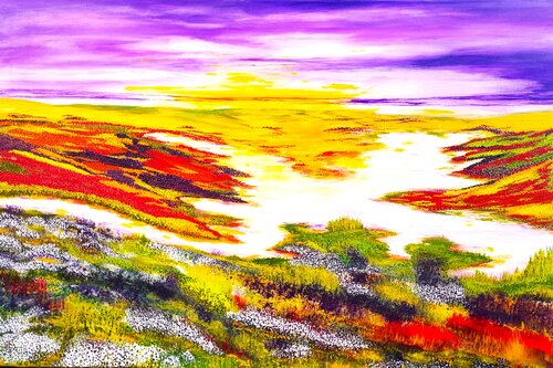 Lovesong to nature... by Ans Duin, Painting for Sale on Singulart