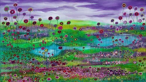 Let your love flow....... van Ans Duin, Schilderij te koop op Singulart