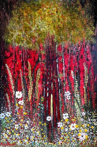 Red Forest von Ans Duin, Malerei kaufen auf Singulart