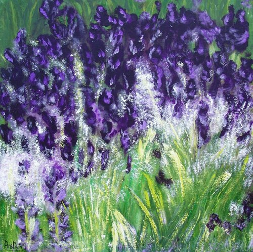 Black Knight Iris von Ans Duin, Malerei kaufen auf Singulart