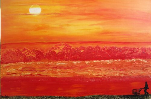 Under African skies von Ans Duin, Malerei kaufen auf Singulart