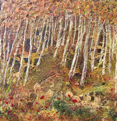 Herfstbos par Ans Duin, Peinture en vente sur Singulart