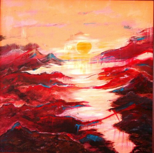 Mystique discovering. van Ans Duin, Schilderij te koop op Singulart