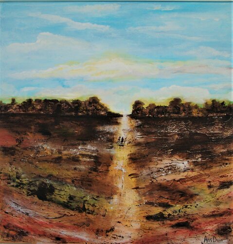 Come away with me ....../ September lowered price ! van Ans Duin, Schilderij te koop op Singulart
