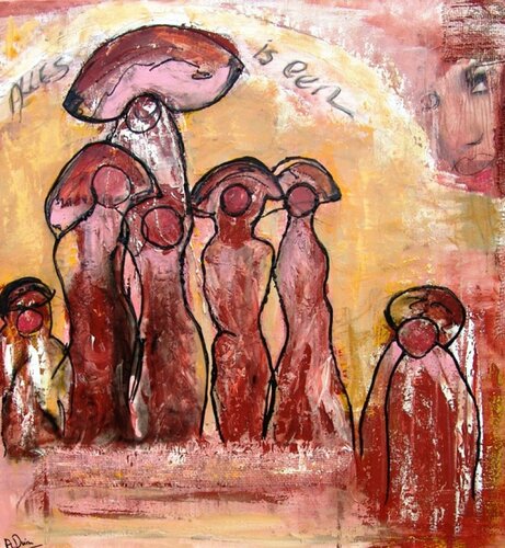 Catwalk /Together we are one ! Lowered price ! par Ans Duin, Peinture en vente sur Singulart
