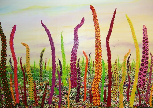 Love this colourfull world./ Sold. di Ans Duin, Pittura in vendita su Singulart