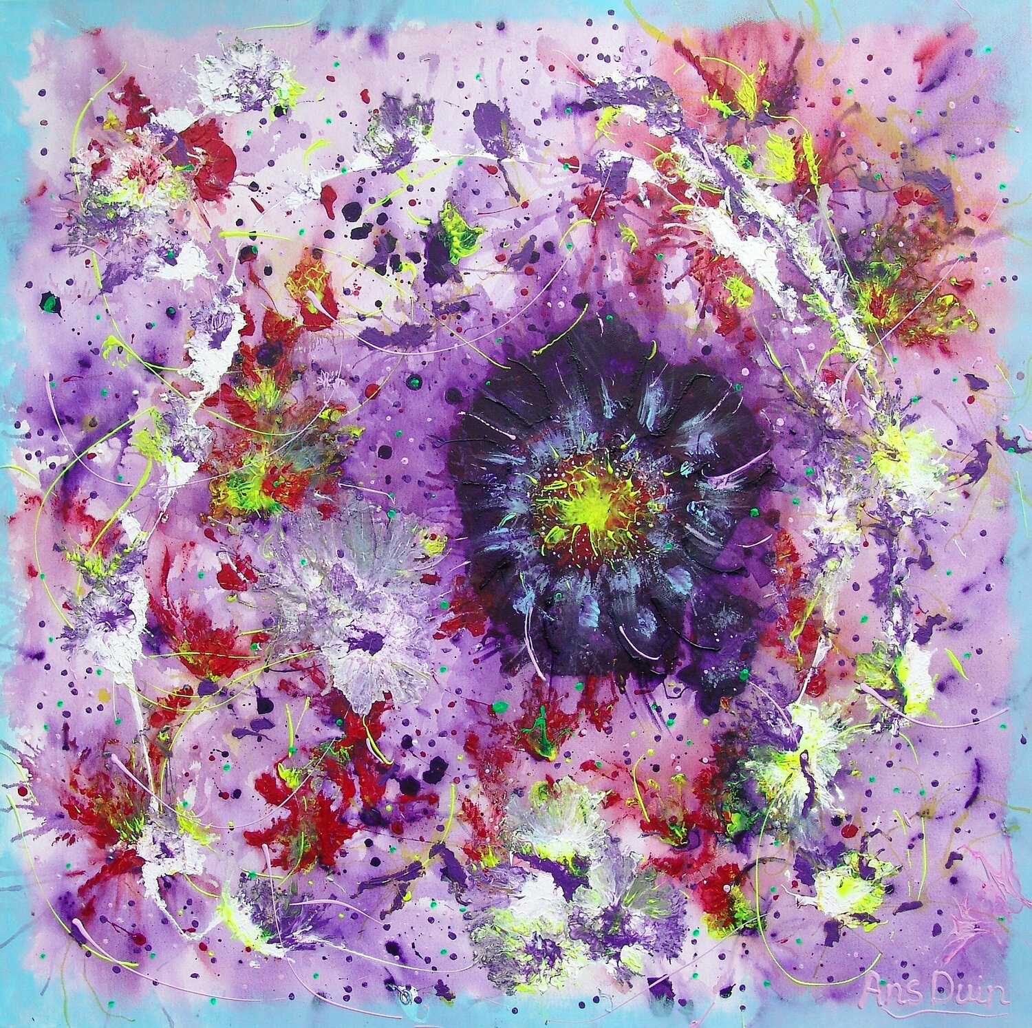 Go with the flow! Loweredprice ! Ans Duin Peinture originale à vendre