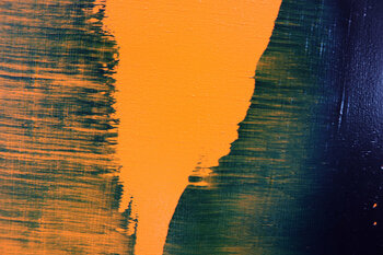 Dark blue on orange [Abstract N°2685] Koen Lybaert