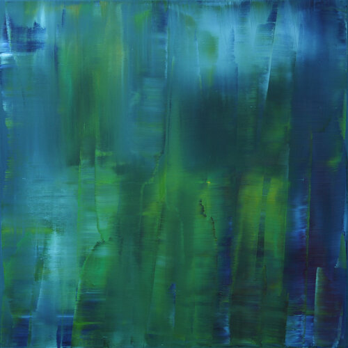 Aurora borealis III [Abstract N° 1657] von Koen Lybaert, Malerei kaufen auf Singulart