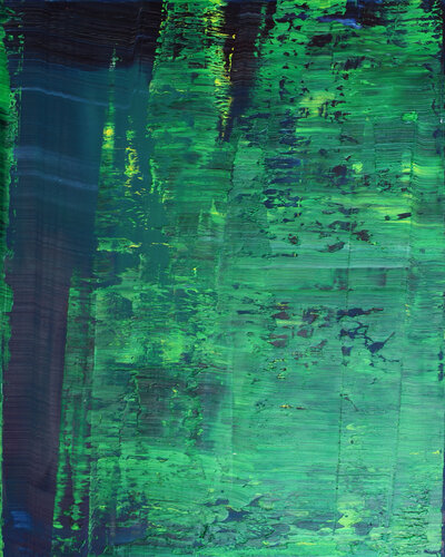 Aurora borealis IV [Abstract N° 1676] von Koen Lybaert, Malerei kaufen auf Singulart