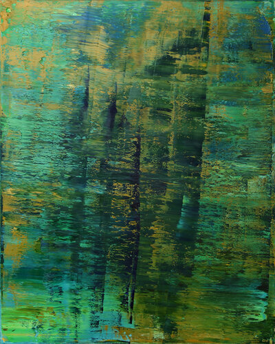 Skäralid River, Söderåsen National Park [Abstract N° 1693] di Koen Lybaert, Pittura in vendita su Singulart