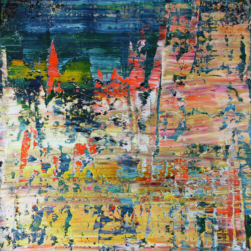 Findlater Castle [Abstract N° 1755] par Koen Lybaert, Peinture en vente sur Singulart