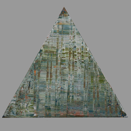 Equilateral triangle II [Abstract N°2679] von Koen Lybaert, Malerei kaufen auf Singulart