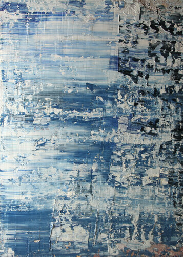 Spirit Lake, Mount St. Helens, Washington [Abstract N° 1784] by Koen Lybaert, 회화 for Sale on Singulart