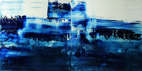 Black Sea 001 [Abstract N° 1863] van Koen Lybaert, Schilderij te koop op Singulart