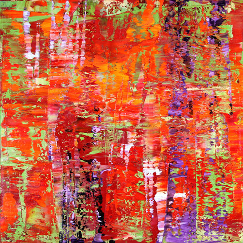 The Beth Chatto Gardens [Abstract N° 1925] par Koen Lybaert, Peinture en vente sur Singulart