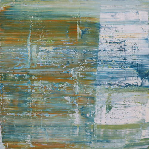 Whitemill Bay [Abstract N° 1927] di Koen Lybaert, Pittura in vendita su Singulart