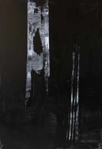 Black Matters XVI [Abstract N°2092] par Koen Lybaert, Peinture en vente sur Singulart