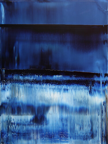 Deep blue II [Abstract N°2156] par Koen Lybaert, Peinture en vente sur Singulart